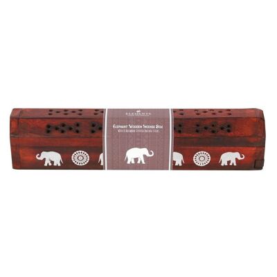 Juego de caja de incienso de palisandro de madera de elefante