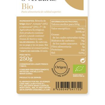 Spirales 3 légumes Bio 250g 3