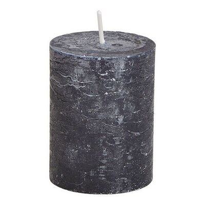 Candle 6.8x9x6.8cm made of black wax
