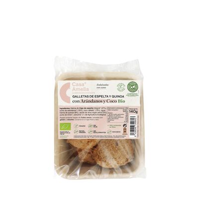Dinkel-Quinoa-Kekse mit Heidelbeeren und Kokos Bio 140g