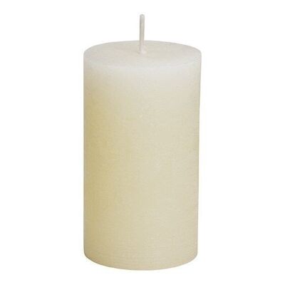 Candle 6.8x12x6.8cm made of wax champagne