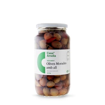 Olives violettes à l'ail