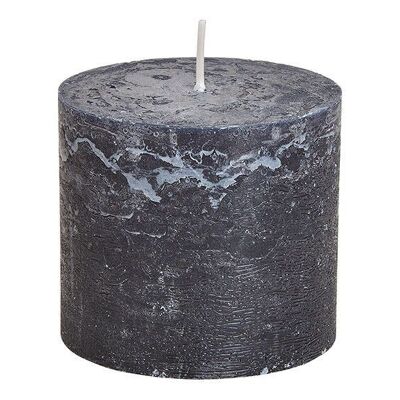 Black wax candle 10x9x10cm