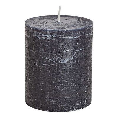 Black wax candle 10x12x10cm