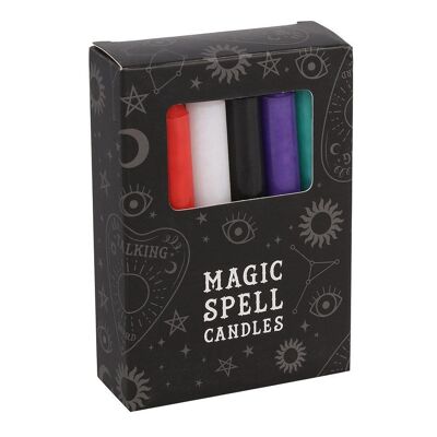 Set di 12 candele con incantesimi misti