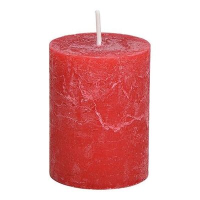 Candle 6.8x9x6.8cm made of wax red