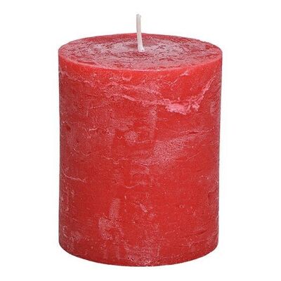 Candle 10x12x10cm made of red wax