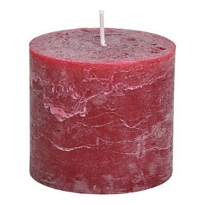 Candle 10x9x10cm made of Bordeaux wax