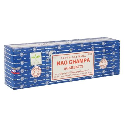 Lot de 6 paquets de 50 g de bâtons d'encens Sai Baba Nagchampa