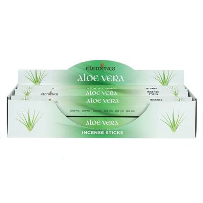 Juego de 6 paquetes de varillas de incienso Elements Aloe Vera