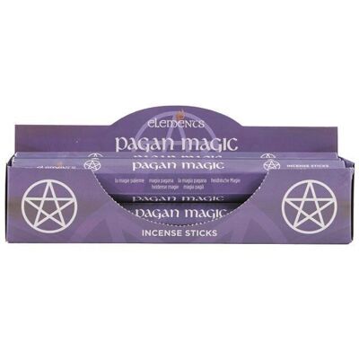 Ensemble de 6 paquets de bâtons d'encens Elements Pagan Magic