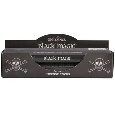 Juego de 6 paquetes de varillas de incienso Elements Black Magic