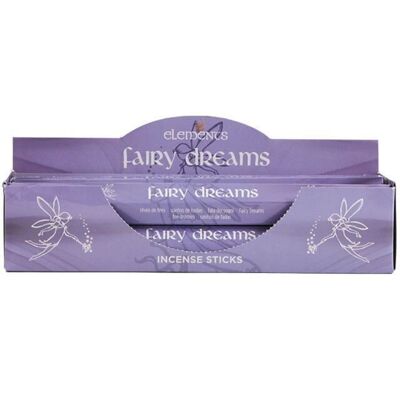 Ensemble de 6 paquets de bâtons d'encens Elements Fairy Dreams