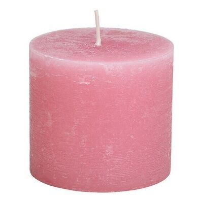 Candle 10x9x10cm made of old rose wax