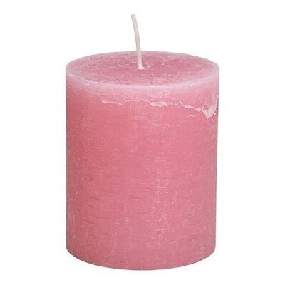 Candle 10x12x10cm made of old rose wax