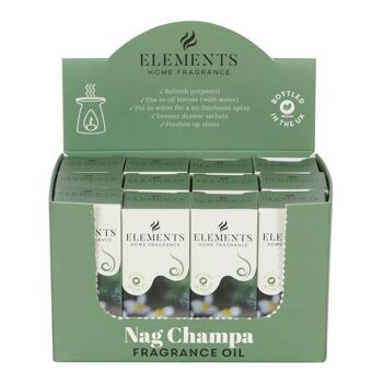 Ensemble de 12 huiles parfumées Elements Nag Champa 1