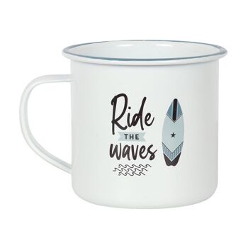 Tasse en émail Ride The Waves 1