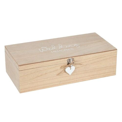 Wedding Memories Hinged Memento Box