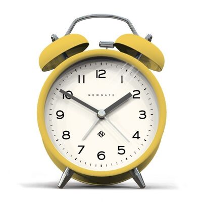 Alarm clock - Classic & Modern - Yellow - Charlie Bell Echo - Newgate