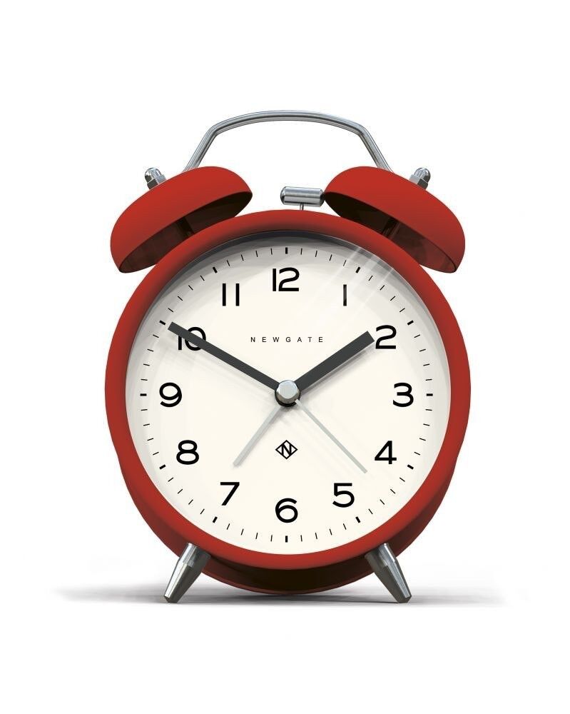 Sveglia - Classica e moderna - Rossa - Charlie Bell Echo - Newgate