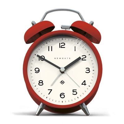 Alarm clock - Classic & Modern - Red - Charlie Bell Echo - Newgate