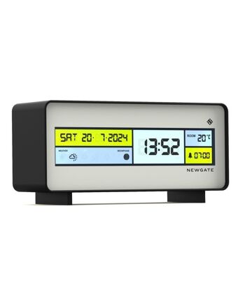 Réveil digital - Écran LCD multi-fonctions - Blanc - Futurama - Newgate 2