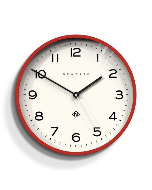 Horloge murale - Classique & Moderne -  Rouge - Number 3 Echo - Newgate