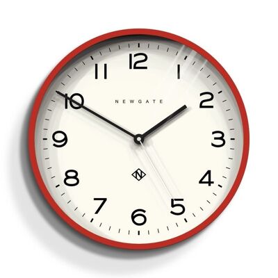 Wall clock - Classic & Modern - Red - Number 3 Echo - Newgate
