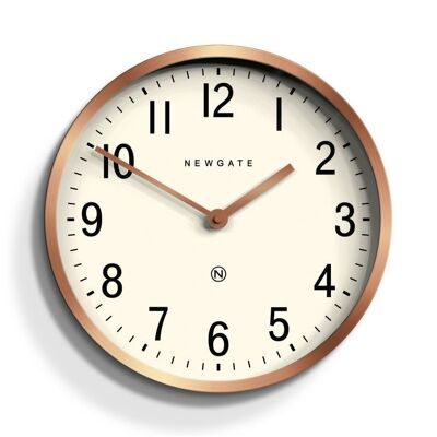 Wall clock - Classic & Modern - Copper and White - Master Edwards - Newgate
