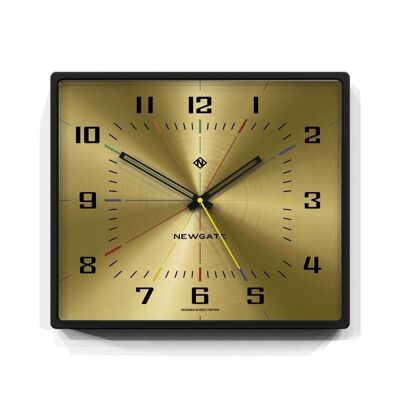 Reloj de pared - Clásico y Moderno - Negro - Taquilla - Newgate