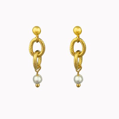 Boucles d'oreilles Chaîne Torsadée