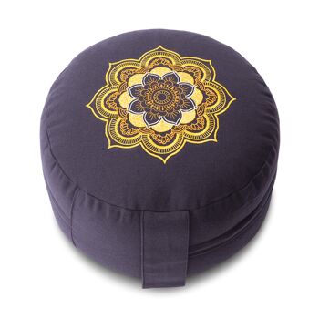 Coussin de méditation Classic Mandala Or, bleu 2