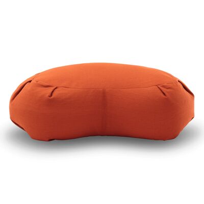 Crescent cushion yoga heart 14cm, red-orange