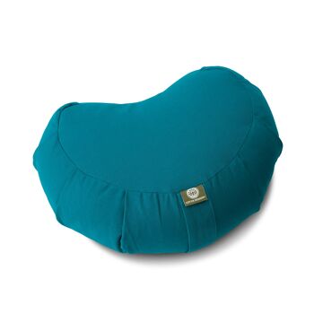 Crescent coussin yoga coeur 14cm, turquoise 3