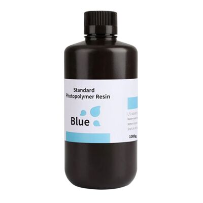 ELEGOO Resina rapida fotopolimerica a polimerizzazione UV LCD standard per stampanti 3D 1 kg - blu