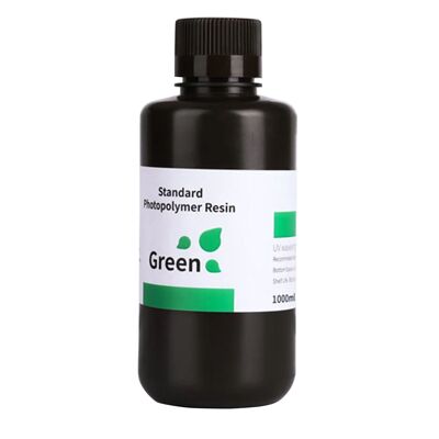 ELEGOO Resina rapida fotopolimerica a polimerizzazione UV LCD standard per stampanti 3D 1 kg - verde