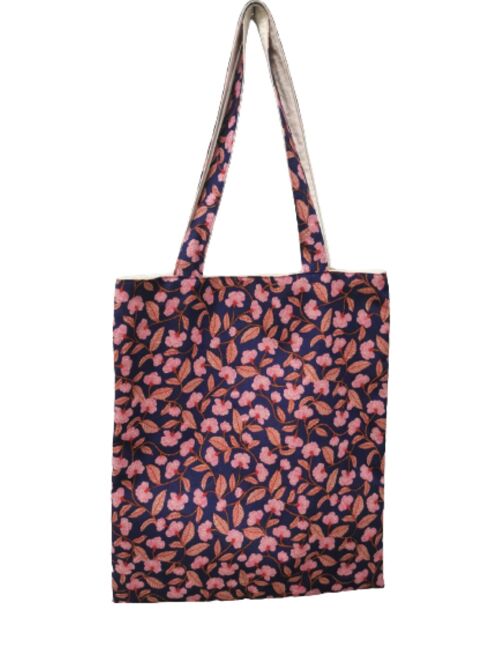 Tote Bag "Fleur de cerisier bleue"