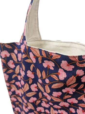 Tote Bag "Fleur de cerisier bleue" 2