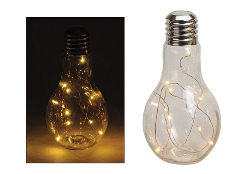 Glühbirne aus Glas, 10er LED, B19 x H11 cm