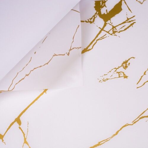 Marble pattern foil roll - White