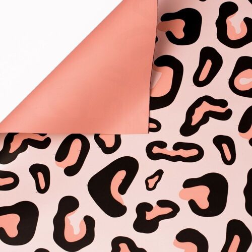 Panther pattern "small spotted" foil sheet - Powder Pink