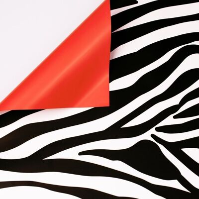 Zebrastreifenfolie - Rot