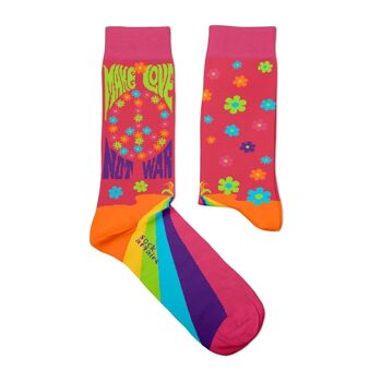 Paix et amour Chaussettes 4