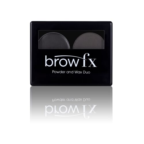 Brow Powder & Wax Duo - Poudre & cire sourcils - Charbon