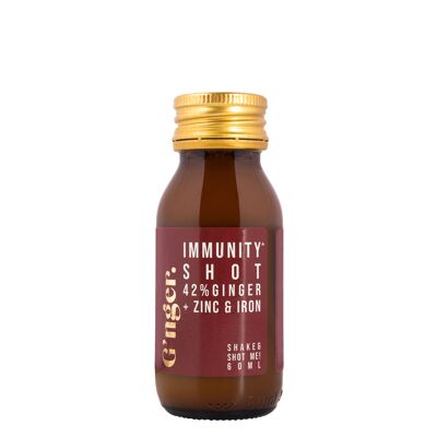 G'nger Immunity Shot 42% Ginger Organic 60ml