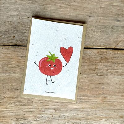 Tomato heart card