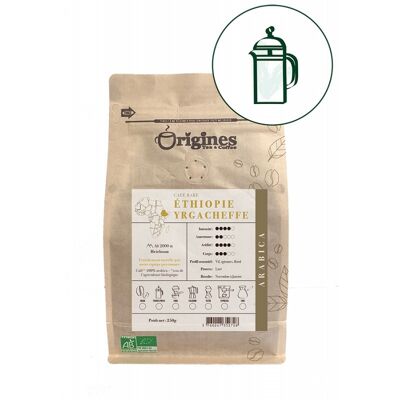 Organic rare coffee - Ethiopia Yrgacheffe - Piston 250g