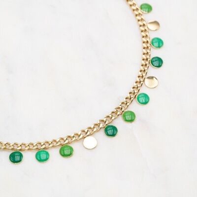 Cassiodora necklace - Green gold