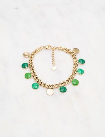 Bracelet Cassiodora - Doré vert 1