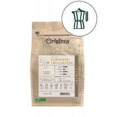 Café rare Bio - Ethiopie Yrgacheffe - Italienne 250g